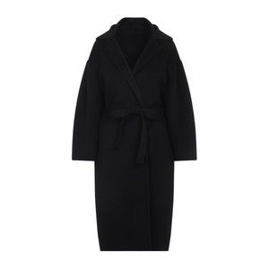 Alberta Ferretti Double Black Wool Coat - NWT